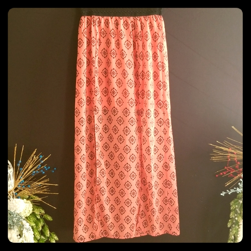 Sheer maxi skirt